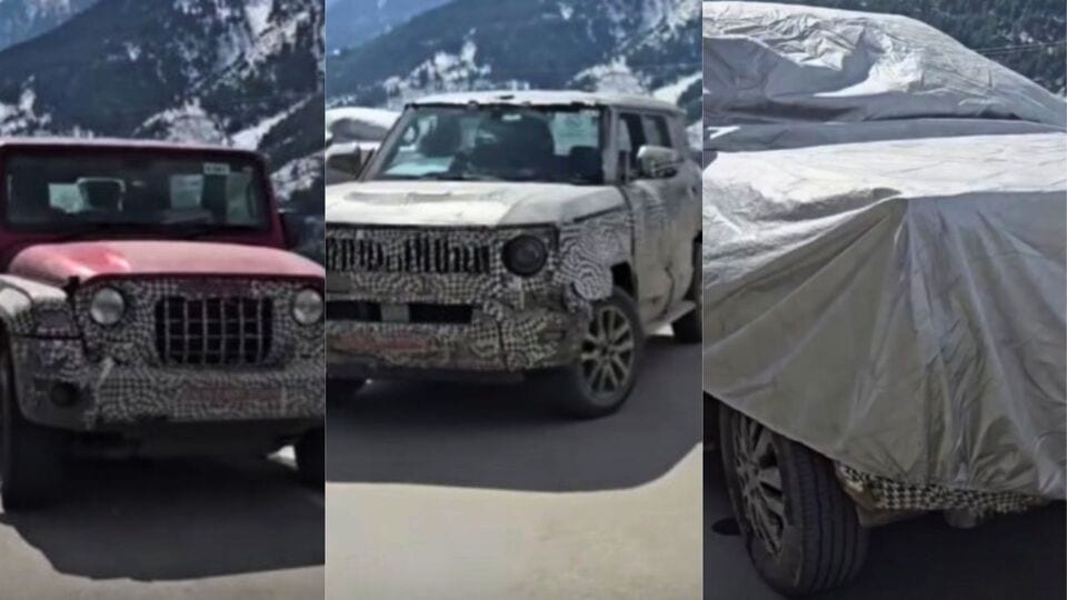 Mahindra SUV spy shots