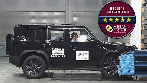 Jetour T2, the SUV, secured a full five-star rating from ASEAN NCAP after scoring 86.50 points under the 2021–2025 protocol.