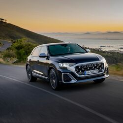 Audi SQ8 to debut in India on March 17, featuring a 4.0-litre twin-turbo V8 and distinctive silver exterior accents.