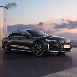 The China-exclusive Audi A6L features a stretched wheelbase.