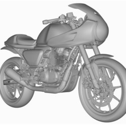 The cafe racer version of the Ronin gets a different exhaust design which would also sound different. 