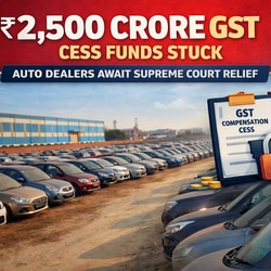 Auto dealers are facing a liquidity crunch due to blocked GST compensation cess funds
