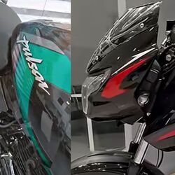 The upcoming Bajaj Pulsar 180 spotted at a dealership featuring updated styling and modern equipment.