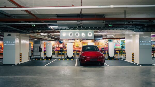 Tesla charging station