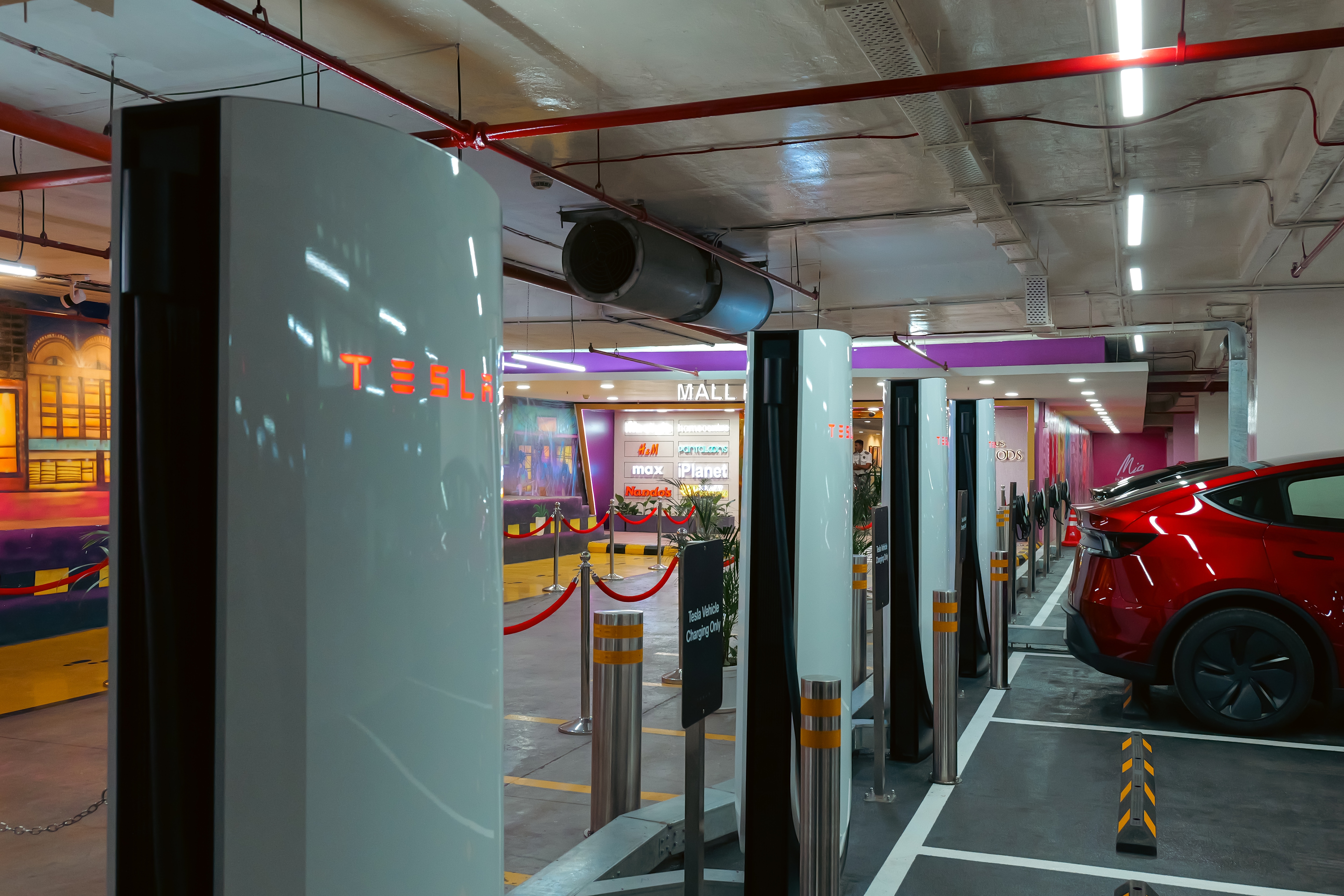 Tesla charging station
