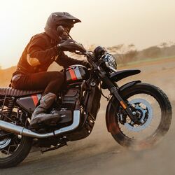 The updated Yezdi Scrambler will be officially unveiled on April 23. (File photo of 2023 Yezdi Scrambler shown for representational purposes)