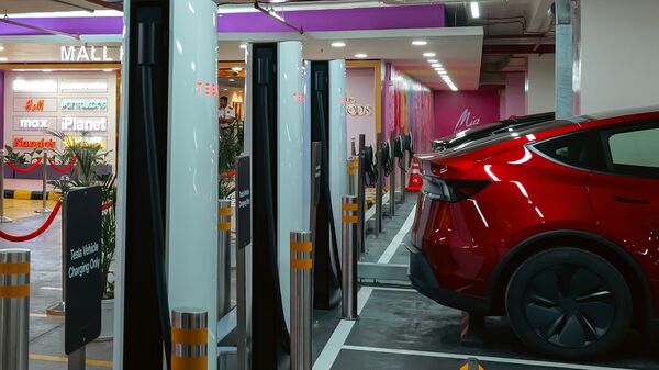Tesla charging station