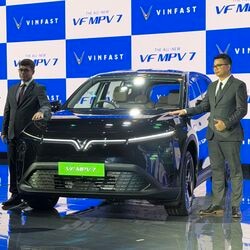 VinFast VF MPV 7 was showcased in Vietnam ahead of its India price announcement.