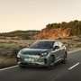 The new Audi Q4 e-tron features redesigned LED DRLs with customisable lighting signatures integrated into the front fascia.