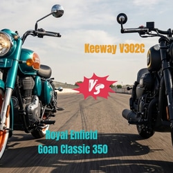 2026 Keeway V302C vs Royal Enfield Goan Classic 350 spec comparison