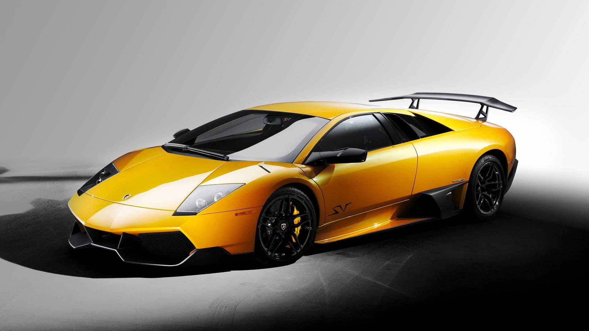 Yellow Lamborghini Murcielago SV