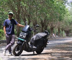 The Indie is one radical looking electric scooter that commands road presence on the Indian roads. 