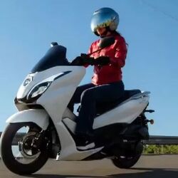 The Suzuki Burgman 150 looks more premium than the Burgman Street that is sold in India.