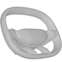 Mahindra’s patented steering wheel design hints at the futuristic cabin direction planned for its next-generation SUV concepts.