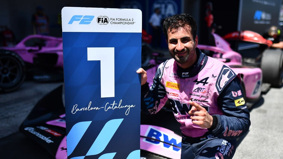 Kush Maini P1 Barcelona F2 Sprint