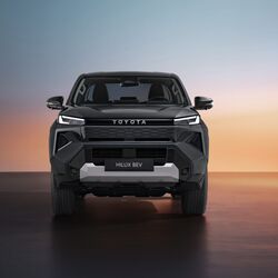 The Hilux is offered with a BEV powertrain in the international market.