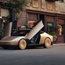 Tesla Cybercab comes with a FWD layout, taking energy from a 27.6 kWh battery pack.