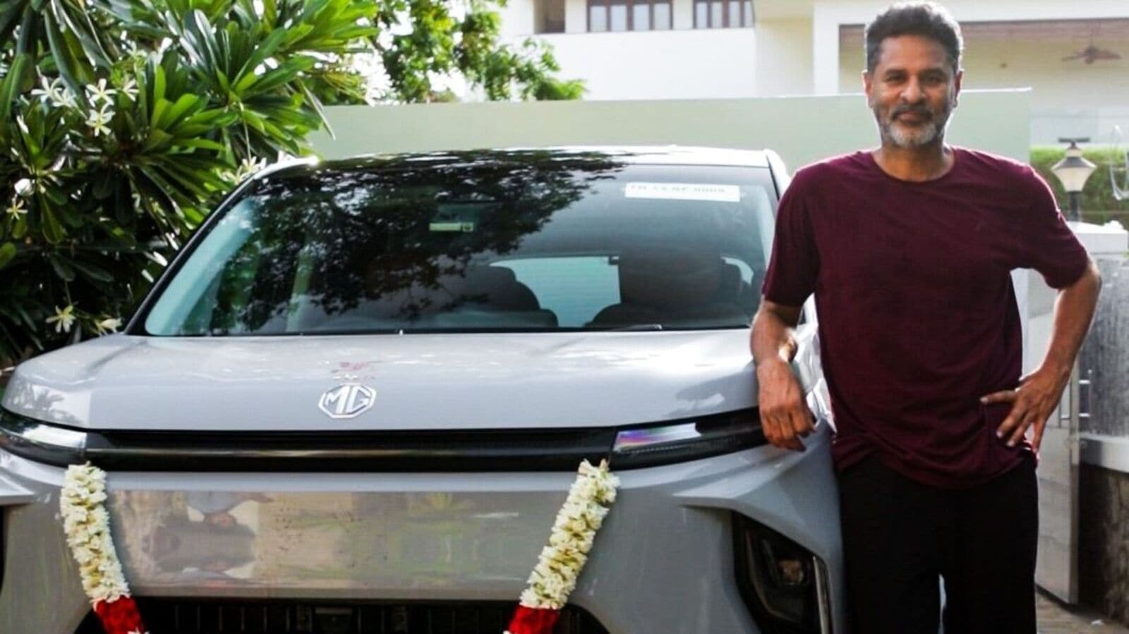 Prabhu Deva takes delivery of MG M9 EV Limousine