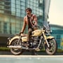 The CB350 uses the same underpinnings as the H'ness CB350. 