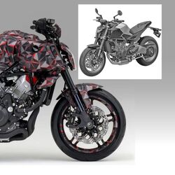 Honda’s latest design filing shows the V3R streetfighter with styling that closely matches the prototype unveiled at EICMA 2025.