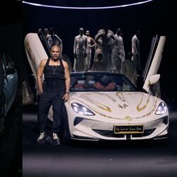 The MG M9 and Cyberster Couture Editions were unveiled during Gaurav Gupta's Light Song couture showcase in Mumbai.