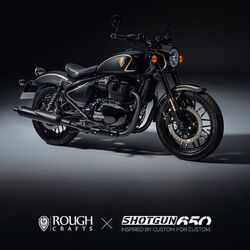 The Royal Enfield Shotgun 650 x Rough Crafts edition was limited to 100 individually numbered motorcycles worldwide