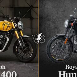 Triumph Speed 400 commands a premium price over the Royal Enfield Hunter 350.
