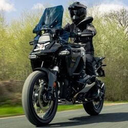 The R 1300 GS Adventure uses a 1,300 cc boxer engine. 