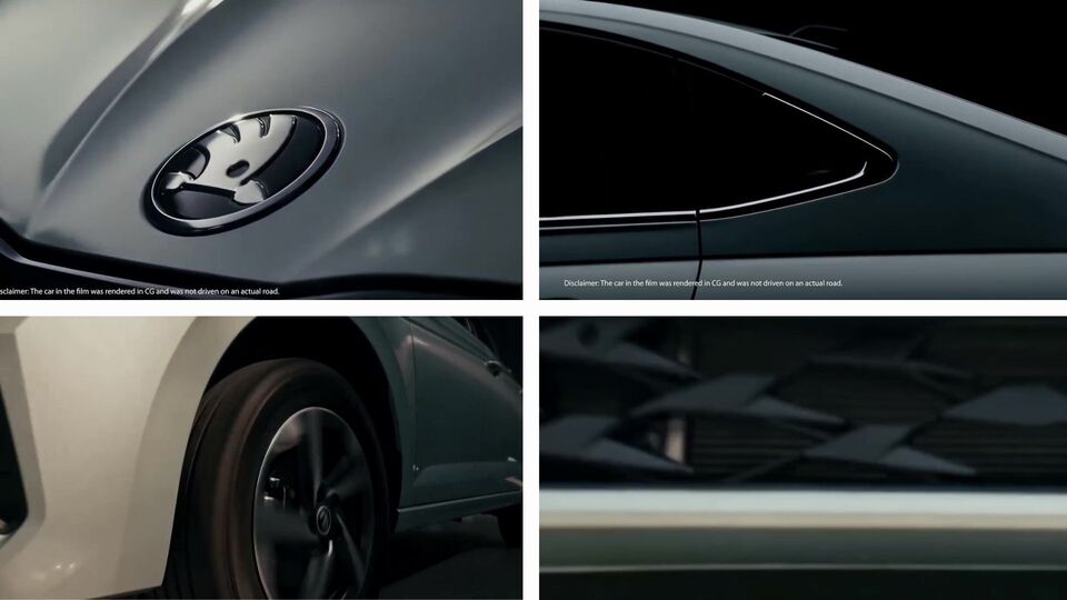 Skoda Slavia Facelift teaser
