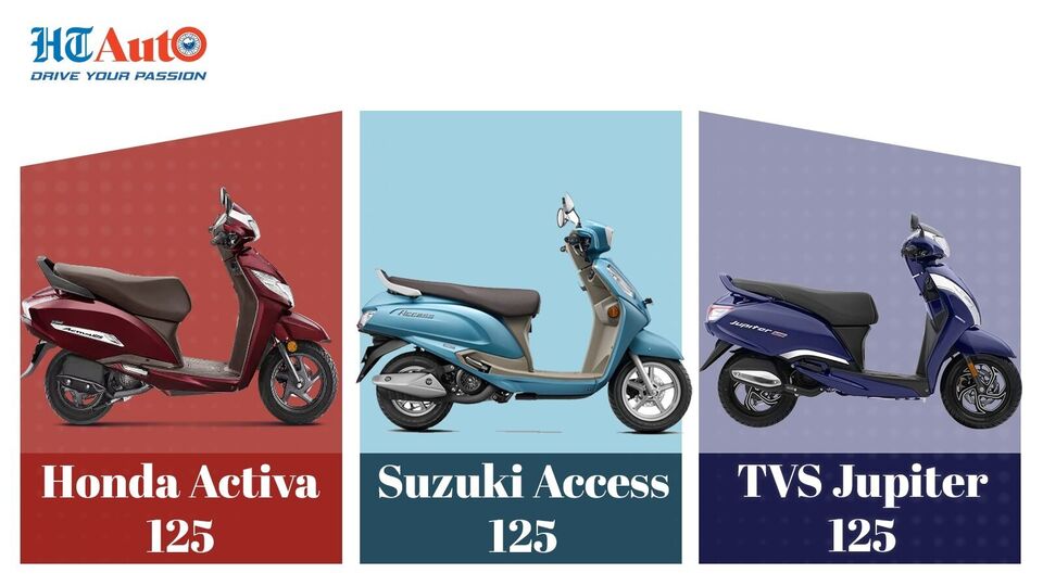 Honda Activa 125, Suzuki Access 125 and TVS Jupiter 125