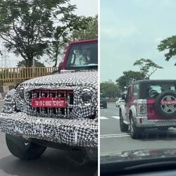 The Mahindra Thar facelift appears to be nearing production, with recent test mules showing design changes inspired by the Thar Roxx.