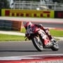 Nicolò Bulega races towards the 2026 WorldSBK title aboard the Ducati Panigale V4 R at Cremona.