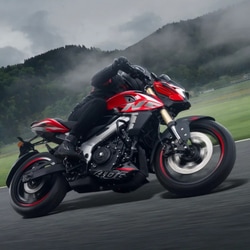 Bajaj Pulsar NS400Z uses a 350 cc liquid-cooled engine. 