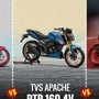 Hero Xtreme 160R 4V vs TVS Apache RTR 160 4V vs Bajaj Pulsar N160: Monthly EMI comparison