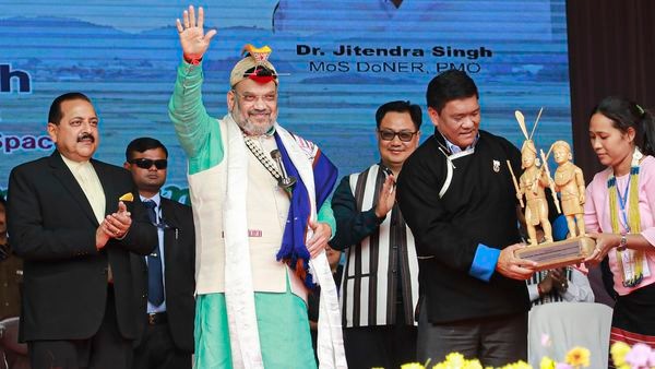 অরুণাচল প্রদেশে অমিত শাহ (PTI) অরুণাচল প্রদেশে অমিত শাহ (PTI)