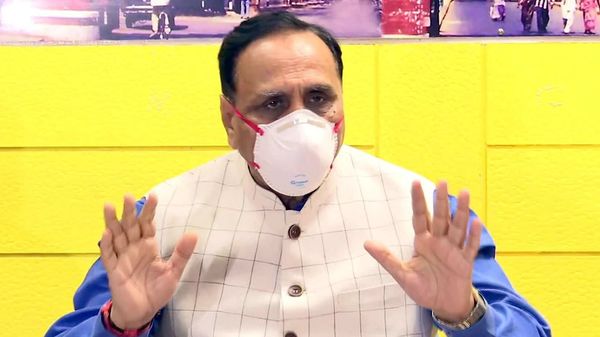 Gujarat Chief Minister Vijay Rupani briefs media on COVID-19, in Ahmedabad on Saturday. (ANI Photo) Gujarat Chief Minister Vijay Rupani briefs media on COVID-19, in Ahmedabad on Saturday. (ANI Photo)
