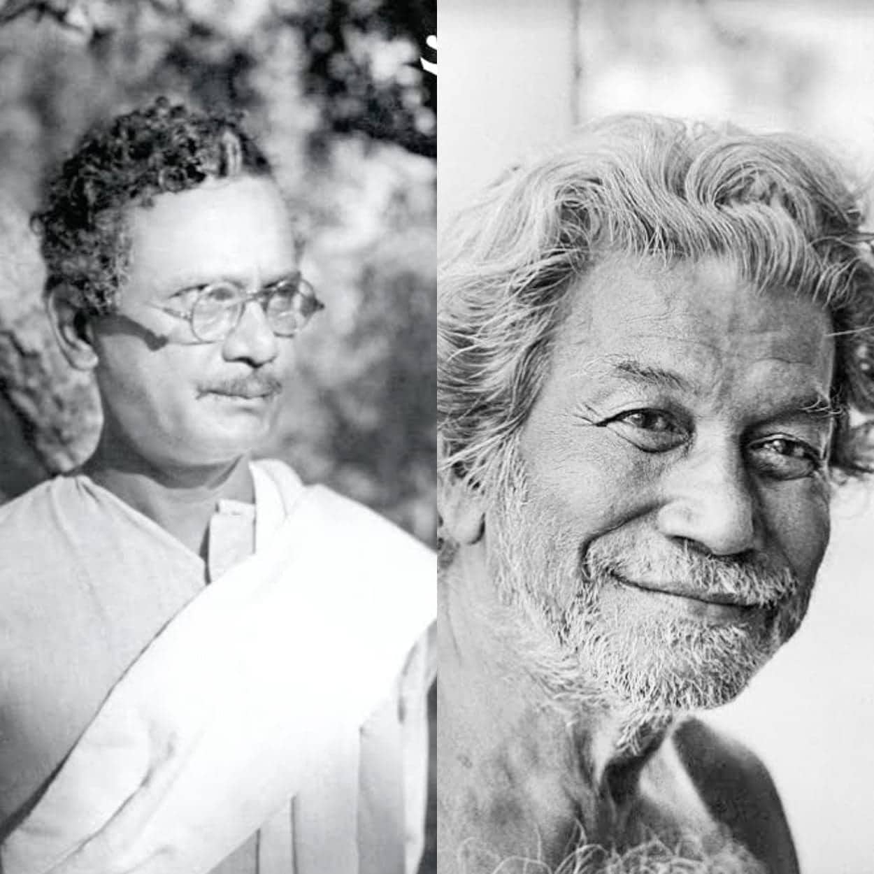 নন্দলাল বসু এবং রামকিঙ্কর বেজ। ছবি গুগল। নন্দলাল বসু এবং রামকিঙ্কর বেজ। ছবি গুগল।