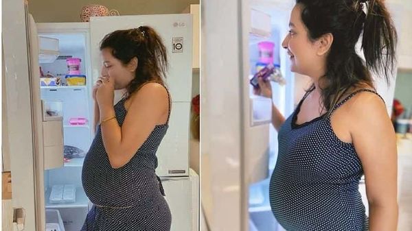 シュブシュリーは母性の味を楽しんでいます数日前、シュブシュリーは冷蔵庫を開けてチョコレートを食べているのを見ました。