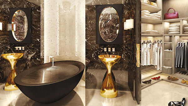 ビルスカのバスルームも驚くべきものです。 アヌシュカのオープンワードをご覧ください。ドレス、ブランドの靴、デザイナーハンドバッグがたくさんあります。 ブルーノはまた、ビラートの家に4本足の子供がいました。 Viratのパートナーは先月亡くなりました。 （写真提供：Omkar1973）