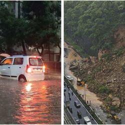 বৃষ্টিতে বিপর্যস্ত মুম্বই (ছবি সৌজন্য টুইটার)