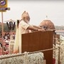 লালকেল্লার মঞ্চে প্রধানমন্ত্রী নরেন্দ্র মোদী (ছবি সৌজন্য ডিডি)