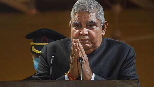 Kolkata: West Bengal Governor Jagdeep Dhankhar addresses a felicitation function at Raj Bhavan, in Kolkata, Tuesday, Sept. 8, 2020. (PTI Photo/Ashok Bhaumik)(PTI08-09-2020_000150B) (PTI) Kolkata: West Bengal Governor Jagdeep Dhankhar addresses a felicitation function at Raj Bhavan, in Kolkata, Tuesday, Sept. 8, 2020. (PTI Photo/Ashok Bhaumik)(PTI08-09-2020_000150B) (PTI)