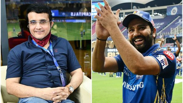 বক্সে বসে সৌরভ গঙ্গোপাধ্যায় এবং ম্যাচ জয়ের পর রোহিত শর্মা (ছবি সৌজন্য আইপিএল) বক্সে বসে সৌরভ গঙ্গোপাধ্যায় এবং ম্যাচ জয়ের পর রোহিত শর্মা (ছবি সৌজন্য আইপিএল)