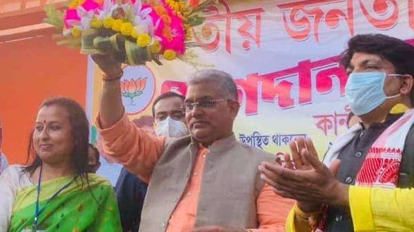 বিজেপির রাজ্য সভাপতি দিলীপ ঘোষ। বিজেপির রাজ্য সভাপতি দিলীপ ঘোষ।