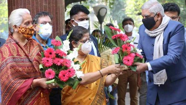 বুধবার বেলেঘাটা নাইসেডে রাজ্যপাল জগদীপ ধনখড়। বুধবার বেলেঘাটা নাইসেডে রাজ্যপাল জগদীপ ধনখড়।