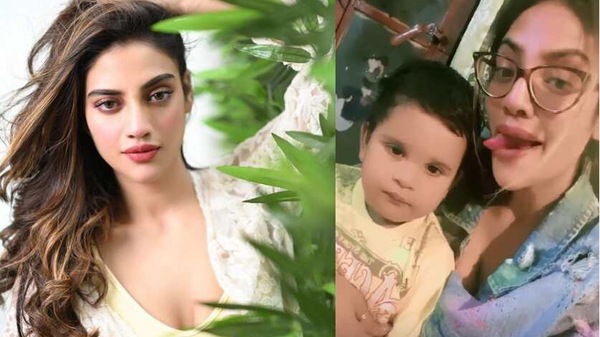 বন্ধুর ছেলের সঙ্গে খোশমেজাজে নুসরত বন্ধুর ছেলের সঙ্গে খোশমেজাজে নুসরত