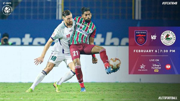 ওড়িশা এফসি বনাম এটিকে-মোহনবাগান। ছবি- আইএসএল। ওড়িশা এফসি বনাম এটিকে-মোহনবাগান। ছবি- আইএসএল।