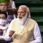 লোকসভায় প্রধানমন্ত্রী নরেন্দ্র মোদী। (ছবি সৌজন্য পিটিআই)