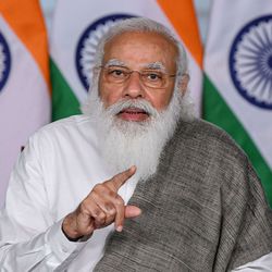 New Delhi: Prime Minister Narendra Modi addresses a webinar on effective implementation of Budget provisions in DIPAM, through video conferencing, in New Delhi, Wednesday, Feb. 24, 2021. (PIB/PTI Photo) (PTI02_24_2021_000223A) (PTI)