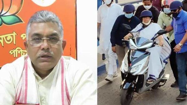 মমতার স্কুটার চালানোকে কটাক্ষ দিলীপের। মমতার স্কুটার চালানোকে কটাক্ষ দিলীপের।